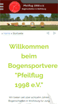 Mobile Screenshot of pfeilflug1998.de